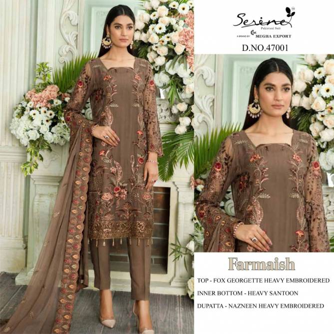 Serene Farmaish Fancy Festival Wear Georgette Pakistani Salwar Kameez Collection